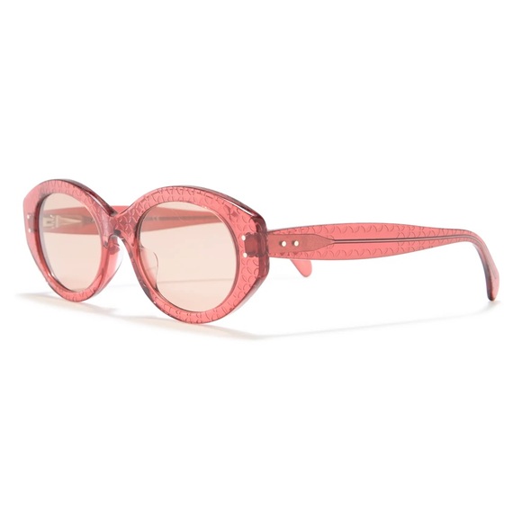 ALAIA PINK OVAL SUNGLASSES AA0026S - Picture 3 of 5